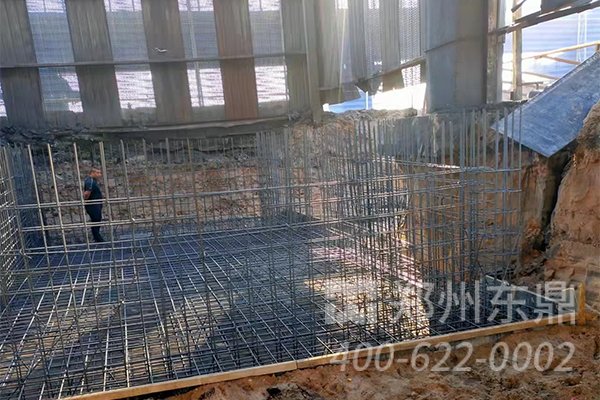 內(nèi)蒙古東勝煤泥烘干機項目基礎建設施工現(xiàn)場