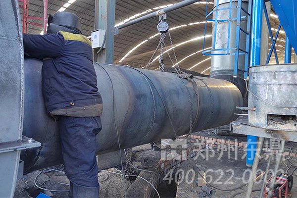 內蒙古大型煤泥烘干機項目安裝現(xiàn)場實拍